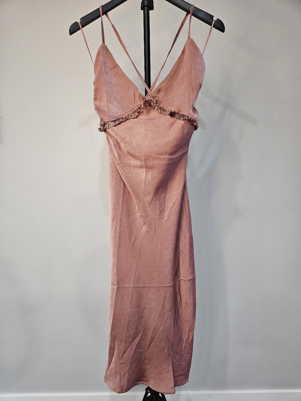 New Dress Forum Dusty rose slip dress. Size L